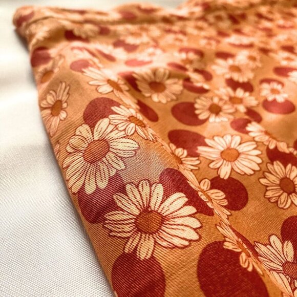 NWOT SANDRO PASCALINE DAISY POLKA DOTS FLARED MIDI SKIRT IN PINK - M (SANDRO 2) - Picture 7 of 10